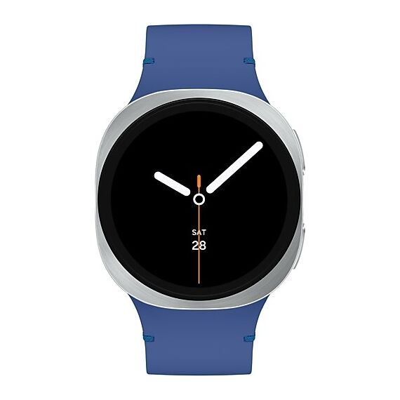 Galaxy Watch 8 | 40 мм | 4G LTE | Silver | Sport/Blue | M/L, Тип ремешка : Sport, Размер корпуса : 40 мм, Цвет: Silver, Цвет ремешка: Blue, Размер ремешка : M/L, Подключение часов : Bluetooth / Wi-Fi + 4G LTE, изображение 3